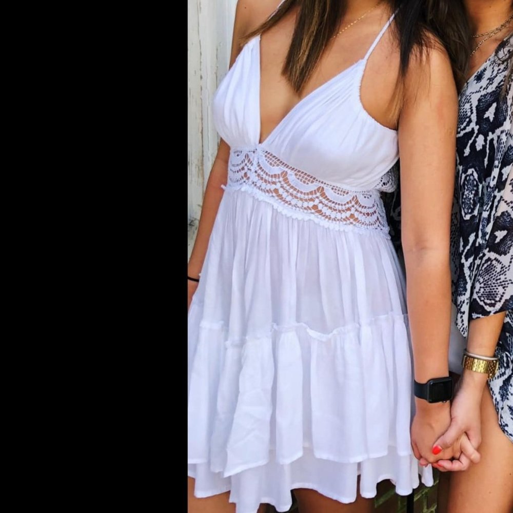 Bohome Collection White Dress - Medium